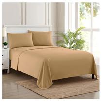Jogo de Lençóis Sweet Home Collection 1800 Supreme Twin XL Taupe
