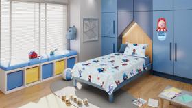 Jogo de Lençol 100% Algodao Solteiro Estampado Spidey 3 pecas Com Elastico Lepper