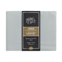 Jogo de Lençol 1000 Fios, Algodão Egípcio, King Size, Cinza, Hotel Style Jogo de Lençol 1000 Fios, Algodão Egípcio, King Size, Cinza, Hotel Style
