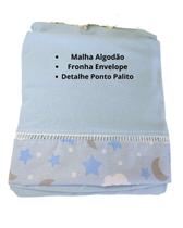 Jogo de Lençol 2 Pçs Simples com Elástico Berço Americano Céu Malha com Ponto Palito e Barrado Jogo de Lençol 2 Pçs Simples com Elástico Berço Americano Céu Malha com Ponto Palito e Barrado