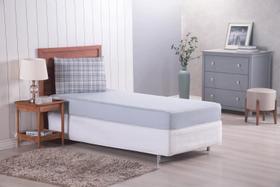 Jogo de Lençol 2 Pçs Solteiro Modern Simples Percal de Poliéster 300 Fios com Elástico