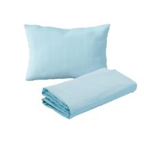 Jogo de Lençol 2 Peças Mini Cama Malha 100% Algodão Azul Arrumadinho Enxovais Jogo de Lençol 2 Peças Mini Cama Malha 100% Algodão Azul Arrumadinho Enxovais