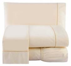 Jogo de Lençol 200 Fios Percal Ponto Palito Cama Casal 4pçs Palha Jogo de Lençol 200 Fios Percal Ponto Palito Cama Casal 4pçs Palha