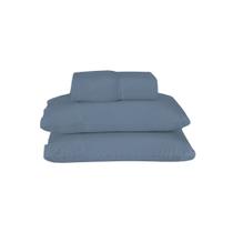 Jogo de Lençol 3 Pçs Casal Padrão Dia a Dia Simples Liso Percal 180 Fios com Elástico
