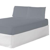 Jogo de Lençol 3 Pçs Casal Padrão Simples Laura Percal 200 Fios com Elástico