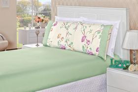 Jogo de Lençol 3 Pçs Coleção Naturale Queen - Fronha Ponto Palito