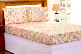 Jogo de Lençol 3 Pçs Simples com Elástico Casal Queen Estampado Microfibra Jogo de Lençol 3 Pçs Simples com Elástico Casal Queen Estampado Microfibra