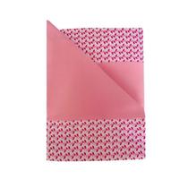 Jogo de Lençol 3 Peças Mini Cama 100% Algodão Folhas Rosa Malha Rosa Arrumadinho