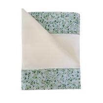 Jogo de Lençol 3 Peças Mini Cama Malha 100% Algodão Floral 09 Cru Arrumadinho