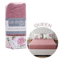 Jogo de Lençol 3 Peças Queen 100% Algodão Alta Qualidade Tulipa - La Dotta Jogo de Lençol 3 Peças Queen 100% Algodão Alta Qualidade Tulipa - La Dotta
