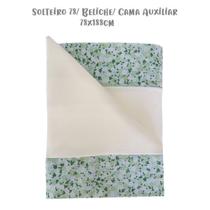 Jogo de Lençol 3 Peças Solteiro 78 Beliche Floral 09 Cru Arrumadinho Enxovais