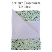 Jogo de Lençol 3 Peças Solteiro 88cm Malha Floral 09 Branco Arrumadinho Enxovais Jogo de Lençol 3 Peças Solteiro 88cm Malha Floral 09 Branco Arrumadinho Enxovais