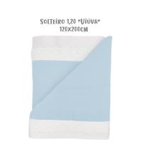 Jogo de Lençol 3 Peças Solteiro Viúva 1,20 Bordado Inglês Azul Arrumadinho Enxovais Jogo de Lençol 3 Peças Solteiro Viúva 1,20 Bordado Inglês Azul Arrumadinho Enxovais