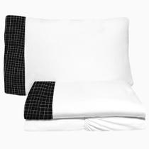 Jogo de Lençol 3 Peças Solteiro Viúva 1,20 Quadrados 02 Branco Arrumadinho Enxovais Jogo de Lençol 3 Peças Solteiro Viúva 1,20 Quadrados 02 Branco Arrumadinho Enxovais