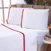 Jogo de Lençol 4 Peças 600 Fios Toque Macio com Detalhe de Renda Guipir Queen Palha com Bege Casa D Jogo de Lençol 4 Peças 600 Fios Toque Macio com Detalhe de Renda Guipir Queen Palha com Bege Casa D