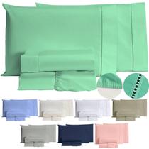 Jogo De Lençol 400 Fios Ponto Palito Cama Solteiro Casal Queen King Toque Macio Completo 3 e 4 Peças