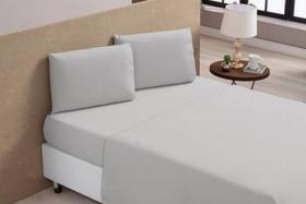 Jogo De Lençol 400 Fios Queen Size Micropercal 3 Peças Cinza Jogo De Lençol 400 Fios Queen Size Micropercal 3 Peças Cinza