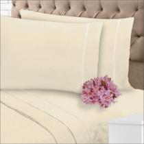 Jogo de Lençol 400 Fios Suave Feito Algodão Queen 4 Peças Casa Dona Jogo de Lençol 400 Fios Suave Feito Algodão Queen 4 Peças Casa Dona