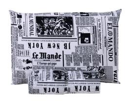 Jogo de lençol Algodão Solteiro 02 Peças Jornal