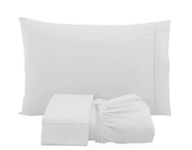 Jogo de Lençol Algodão Solteiro 2 Peças Percal 200 Fios