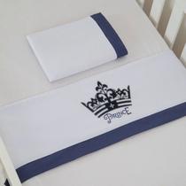 Jogo de Lençol Americano 3 peças Prince Marinho