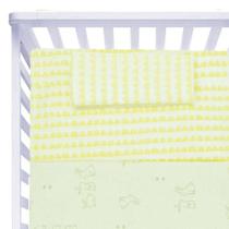 Jogo de Lençol Americano Papi Família Coelho Amarelo