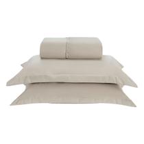 Jogo de Lençol Basic Aba Americana MicroPercal 300 fios Casal 3 Peças