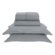 Jogo de Lençol Basic Aba Americana Percal 300 fios Casal 4 Peças - Iv Enxovais