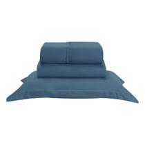 Jogo de Lençol Basic Percal 300 fios Solteiro 3 Peças Marinho Jogo de Lençol Basic Percal 300 fios Solteiro 3 Peças Marinho