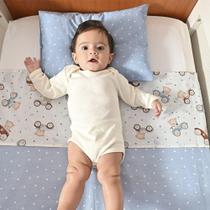 Jogo de Lençol Berço 3 Peças para Bebê Bublim Sonhos