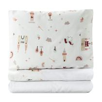 Jogo de lençol berço americano 3 peças 100% algodão Moderninhos