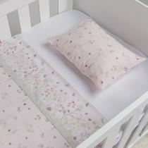 Jogo De Lençol Berço Americano Bebê 100% Algodão C/ Vira 3 Pçs Bebê Papi