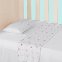 Jogo de lençol Berço Americano Bebê 100% Algodão Vira 150 Fios C/ 3 peças Papi Baby