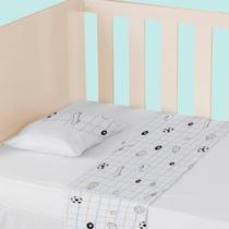 Jogo de lençol Berço Americano Bebê 100% Algodão Vira 150 Fios C/ 3 peças Papi Baby