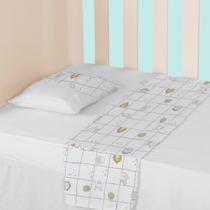 Jogo de lençol Berço Americano Bebê 100% Algodão Vira 150 Fios C/ 3 peças Papi Baby