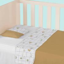 Jogo De Lençol Berço Americano Com 3 Peças 150 Fios- Papi Textil