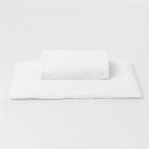 Jogo de Lençol Berço com Elástico - Percal Branco Jogo de Lençol Berço com Elástico - Percal Branco
