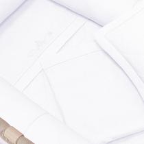 Jogo de Lençol Berço Desmontável 3 Peças Arabesco Branco Big