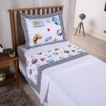 Jogo De Lençol Boy 3 Peças Solteiro Poliéster 300 Fios Jogos Jogo De Lençol Boy 3 Peças Solteiro Poliéster 300 Fios Jogos