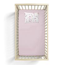 Jogo de lençol bublim ceu mágico rosa para berço americano