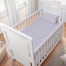 Jogo de lençol bublim urso cinza para berço americano