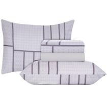 Jogo de Lençol Cama Box Casal Kit 4 Peças Com Elástico Sonhare Sultan Vancouver
