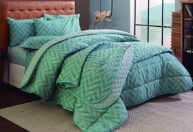 Jogo de Lençol Cama Casal 4 Peças 2,5x2,2 Aiko Verde Sultan Jogo de Lençol Cama Casal 4 Peças 2,5x2,2 Aiko Verde Sultan