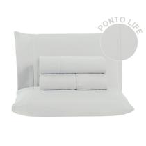 Jogo de Lençol cama Casal Padrão 3 Peças 400 Fios Ponto Life
