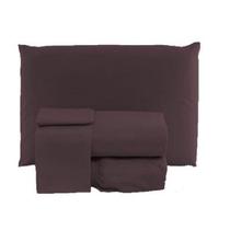 Jogo de Lençol Cama Casal Padrão Box 3 Peças Liso com Elástico em toda volta - 1,88m x 1,38m x 20cm