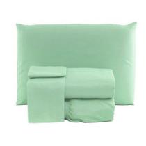 Jogo de Lençol Cama Casal Padrão Box 3 Peças Liso com Elástico - Promo de Lançamento