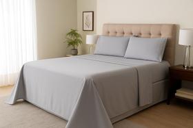 Jogo De Lençol Cama Casal Ponto Palito 3 Pçs Percal 200 Fios Jogo De Lençol Cama Casal Ponto Palito 3 Pçs Percal 200 Fios