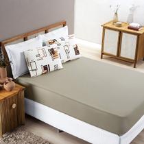 Jogo de Lençol Cama King 3 peças 100% Algodão Malha Penteada Quality