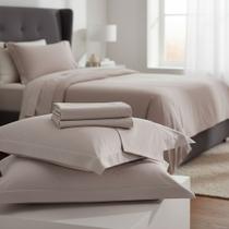 Jogo de Lençol Cama King 4 peças 230 Fios 100% Algodão Reffinata Color Buettner Fendi Jogo de Lençol Cama King 4 peças 230 Fios 100% Algodão Reffinata Color Buettner Fendi