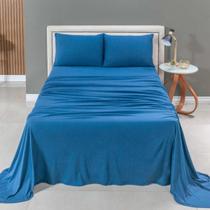 Jogo de Lençol Cama Liso King 04 Pçs Malha 100% Algodão Macio Elástico Toda Volta Luxo Jogo de Lençol Cama Liso King 04 Pçs Malha 100% Algodão Macio Elástico Toda Volta Luxo